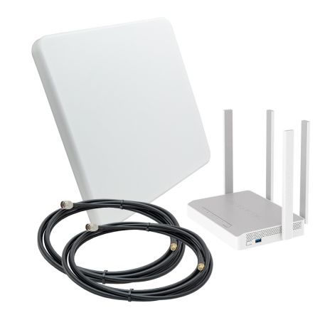 Комплект 3G/4G-WiFi Интернет в загородный дом 20 дБ Keenetic HERO + ZETA MIMO