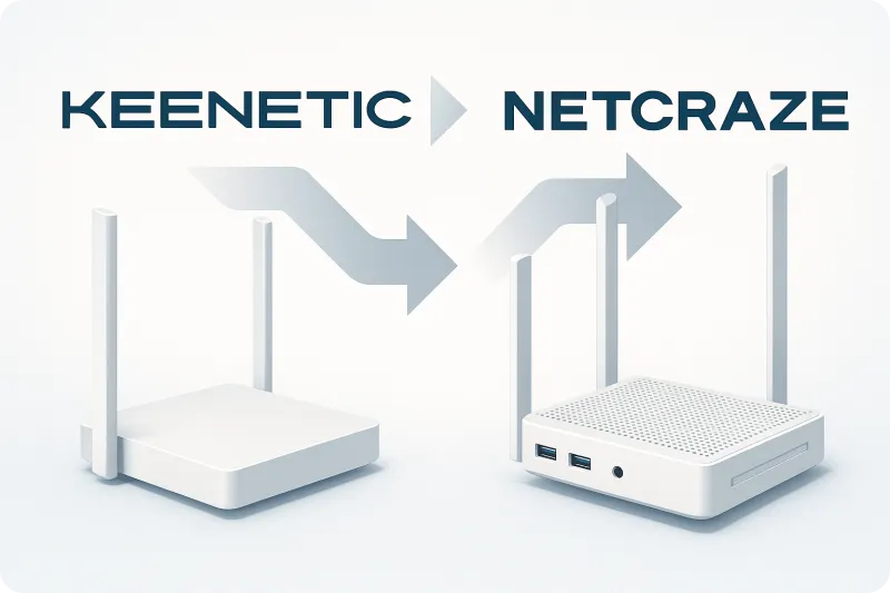 Keenetic стал Netcraze - новое имя, новые возможности