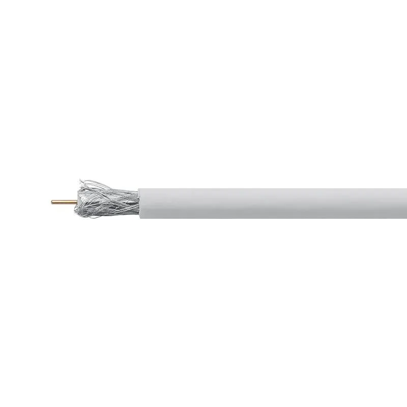 Кабель коаксиальный RG-6U 75 Ом, CCS, белый | фото 1