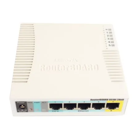 Купить роутер usb-wifi mikrotik rb951ui-2hnd по доступной цене | Полоса частот 