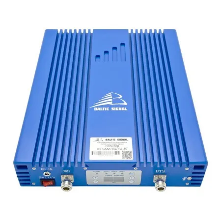 Купить репитер baltic signal bs-gsm/3g/4g-80 (80 дб, 1000 мвт) по доступной цене | Полоса частот 