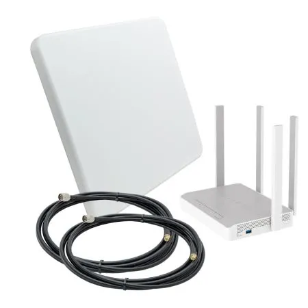 Комплект 3G/4G-WiFi Интернет в загородный дом 20 дБ Keenetic HERO + ZETA MIMO