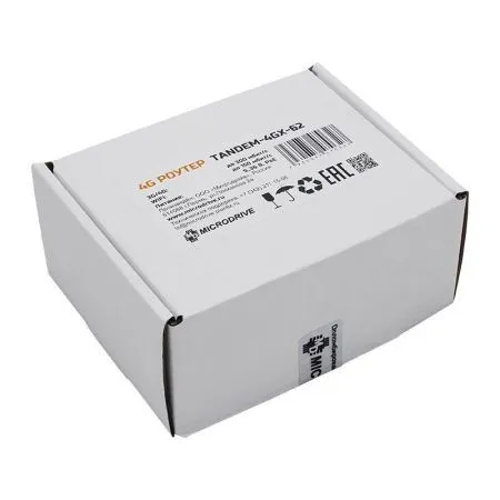 Купить роутер автомобильный 4g lte cat.6 tandem‑4gx‑62 с wi‑fi, mimo и поддержкой двух sim‑карт по доступной цене в СПБ | Полоса частот 