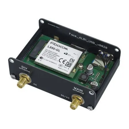 Купить корпусной usb-модем lte cat.9 fibocom l850-gl (до 450 мбит/с) в СПБ по доступной цене | Полоса частот 