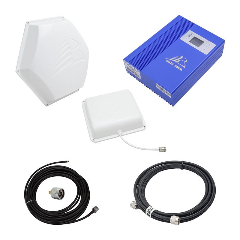Комплект усиления GSM+3G+LTE Baltic Signal BS-GSM/3G/4G-75-kit (до 400 м2)
