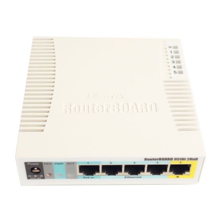 Купить роутер usb-wifi mikrotik rb951ui-2hnd по доступной цене | Полоса частот 