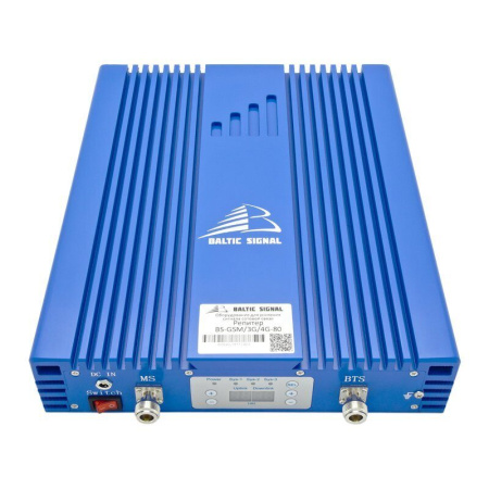 Купить репитер baltic signal bs-gsm/3g/4g-80 (80 дб, 1000 мвт) по доступной цене | Полоса частот 