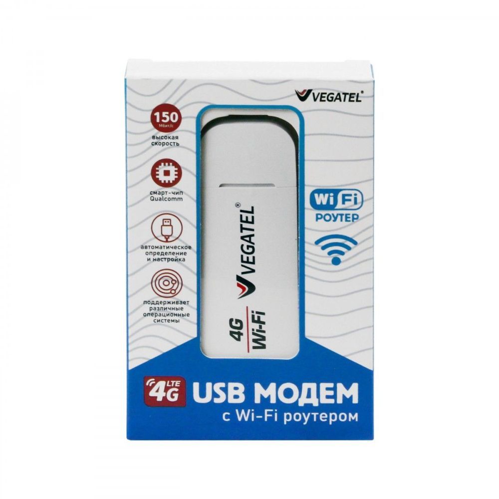 Купить модем 4g vegatel m24 с функцией wifi-роутера (все sim-карты) в СПБ по доступной цене | Полоса частот 