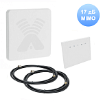 Комплект 3G/4G-WiFi Интернет в коттедж Стандарт 2х17дБ Комплект 3G/4G-WiFi Интернет в коттедж Стандарт 2х17дБ