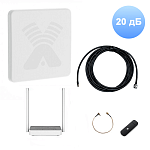 Комплект 3G/4G-WiFi Интернет на дачу Максимум 20 дБ (роутер Keenetic 4G) Комплект 3G/4G-WiFi Интернет на дачу Максимум 20 дБ (роутер Keenetic 4G)