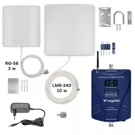 Купить Комплект VEGATEL TN-1800/2100/2600 PRO по доступной цене в СПБ | Полоса частот 